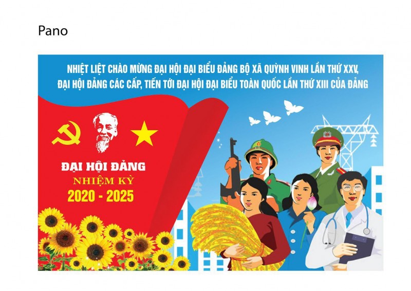 Chào mừng Đại hội Đại biểu Đảng bộ xã Quỳnh Vinh lần thứ XXV