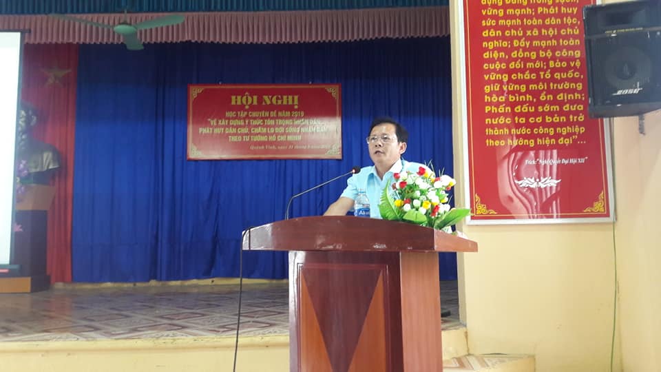 Đồng chí Lê Đăng Thùy  Bí thư Đảng ủy khai mạc hội nghị